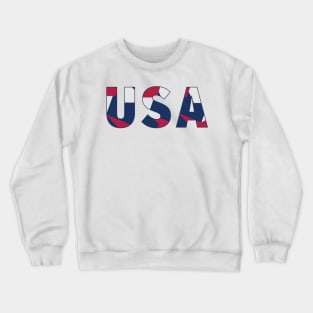 United States USA Red White and Blue Crewneck Sweatshirt